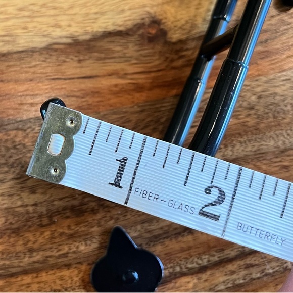 NIB 4 Black Rubber Coated StainlessSteel Glass Shower Narrow Hooks - Picture 9 of 15